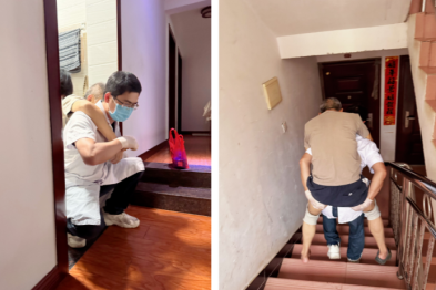 「爷爷别怕！我来背您......」二附院这名医生的背影真暖心