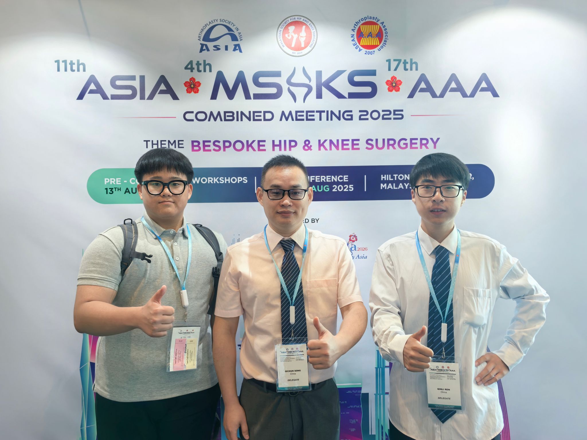 运动医学科团队亮相吉隆坡亚洲人工关节学会学术年会 彰显学科综合实力