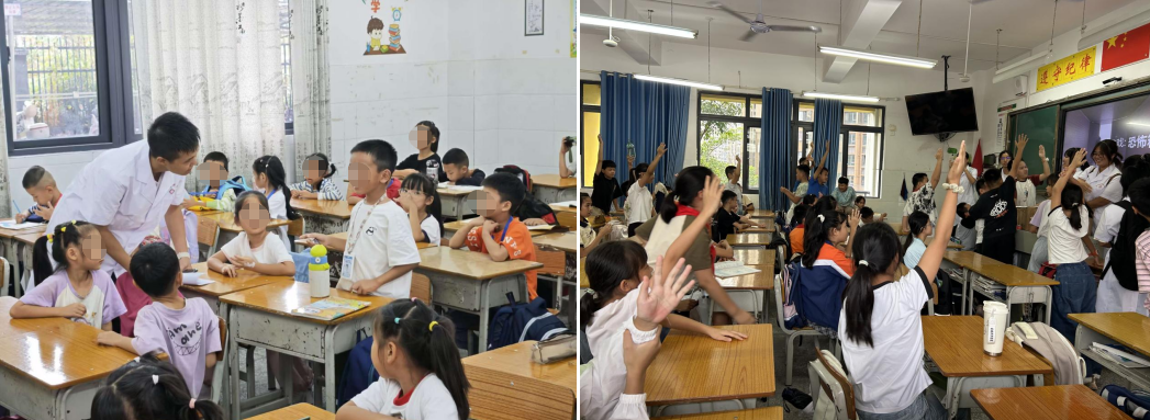 桂林医科大学菁华志愿服务团赴桂林市麓湖小学开展「两弹一星」精神主题宣讲活动