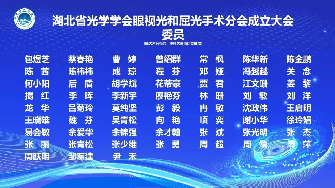 湖北省光学学会眼视光与屈光手术分会成立暨第一届学术会议落幕