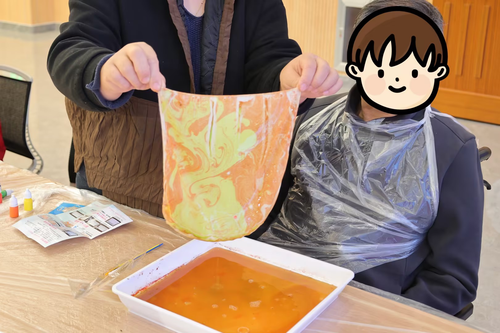 水韵拓印·丝语疗心 | 北京华生康复医院开展艺术创作融合康复训练活动