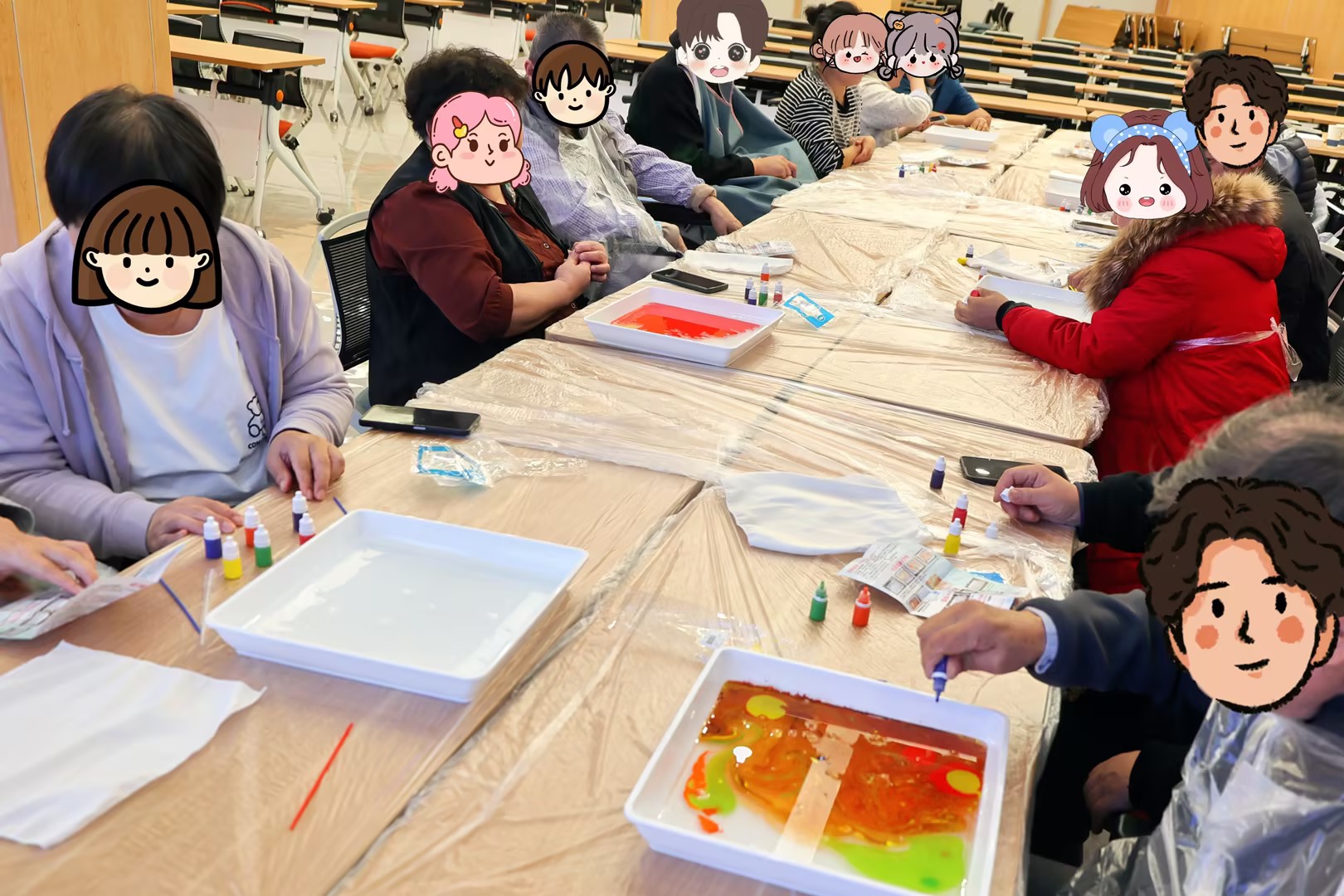 水韵拓印·丝语疗心 | 北京华生康复医院开展艺术创作融合康复训练活动