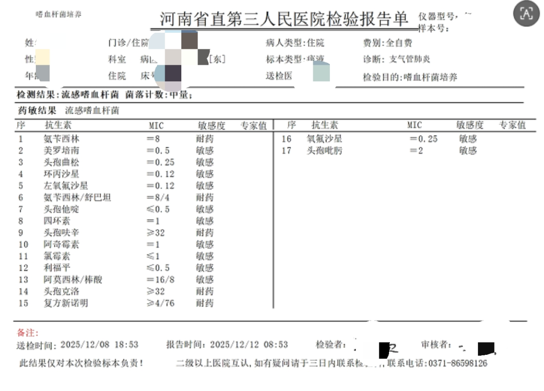 同名？不同「命」！流感嗜血杆菌感染≠流感！