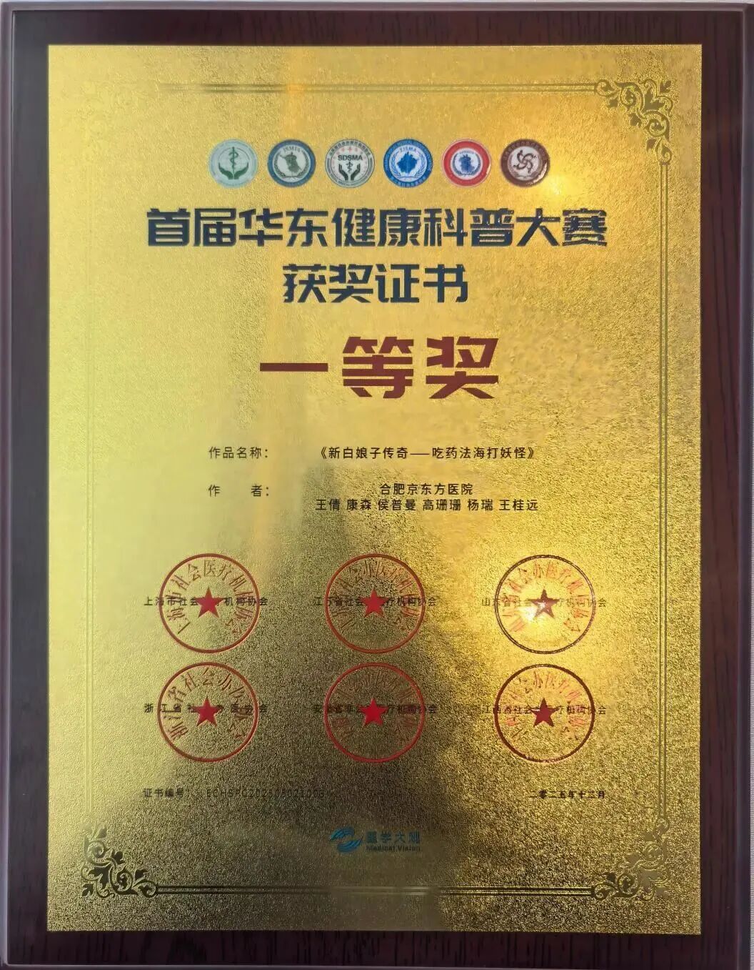 合肥京东方医院 2025 颁奖季,用实力「奖」话!