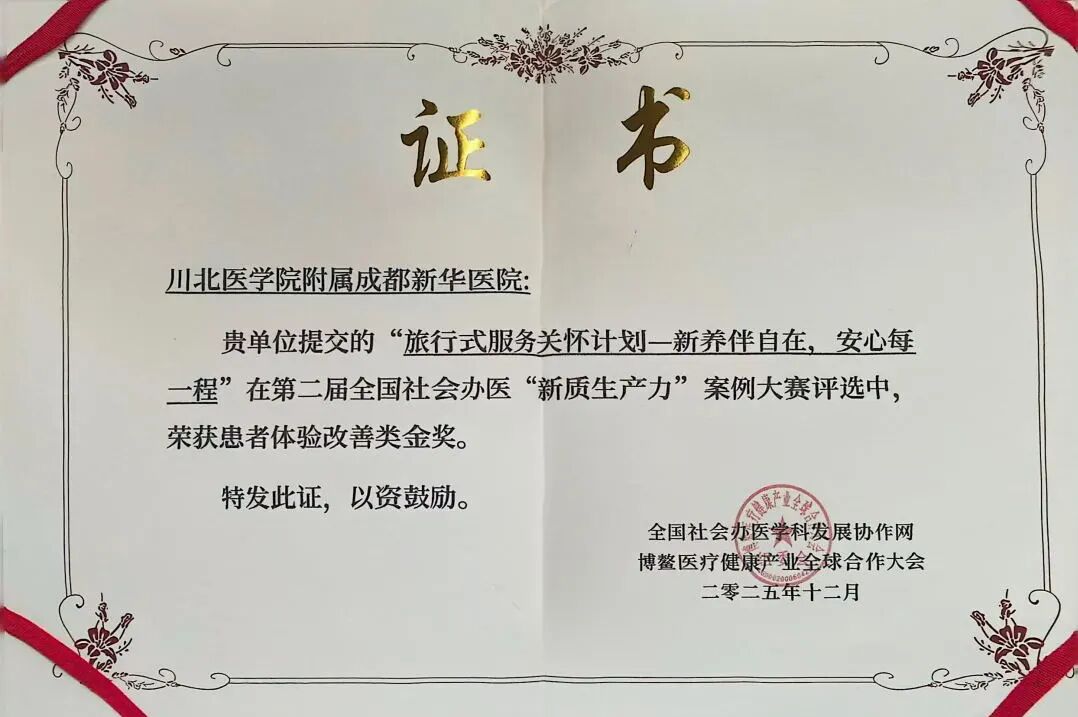 荣耀时刻：成都新华医院斩获多项大奖，以新质生产力引领医疗创新