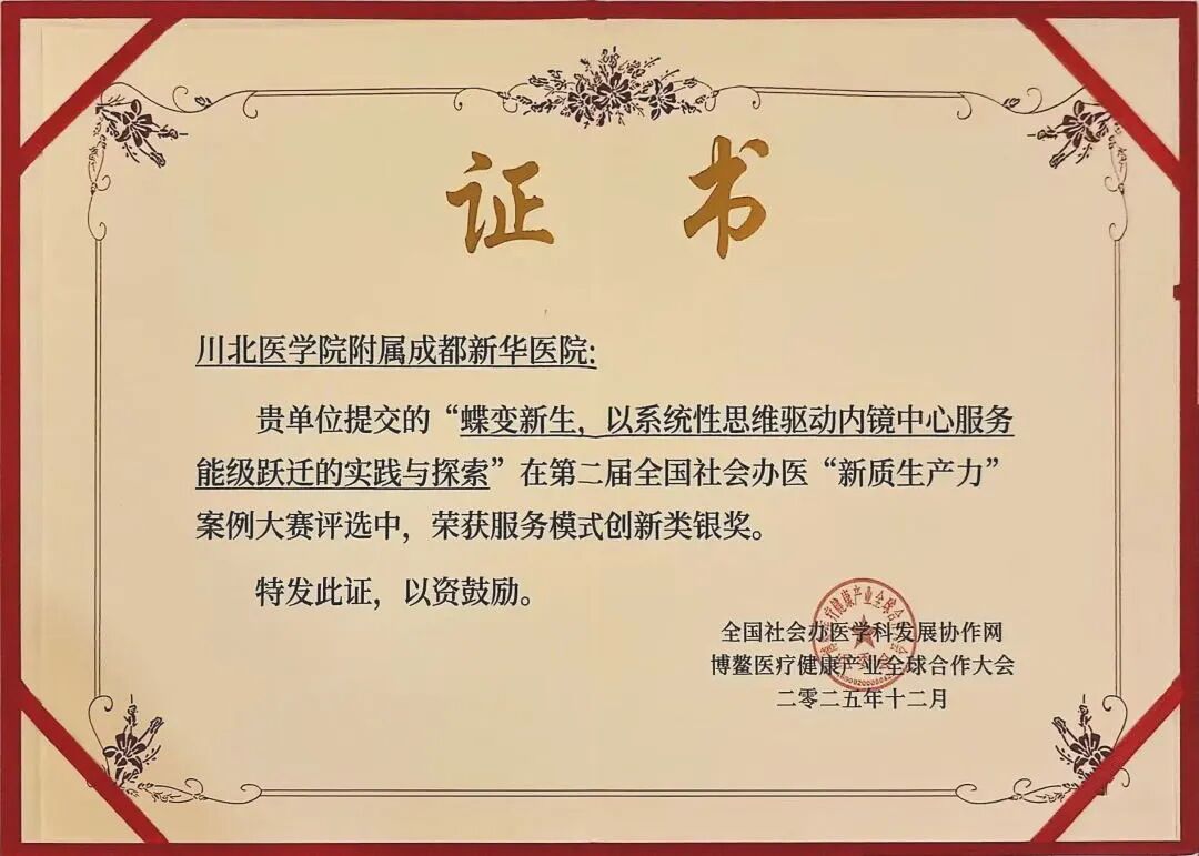 荣耀时刻：成都新华医院斩获多项大奖，以新质生产力引领医疗创新