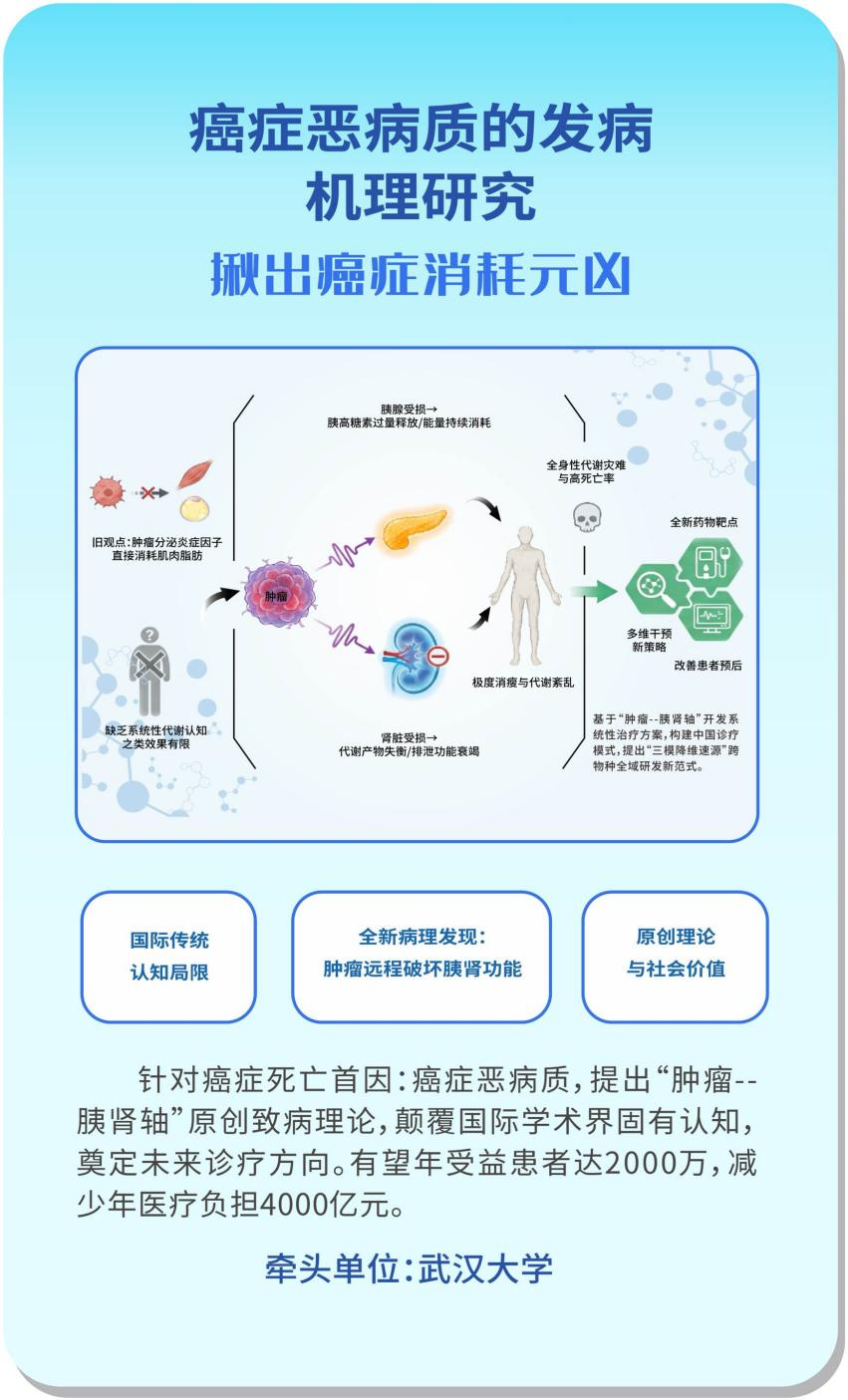 中南医院基础研究入选湖北省「61020」全链条攻关重大基础研究成果