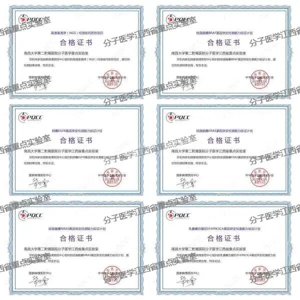 南大二附院分子医学重点实验室满分通过 22 项国家级室间质评