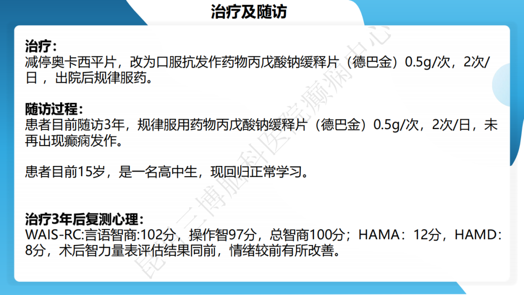 《「痫停」信步》癫痫治疗病例荟萃第四十七期---青少年肌阵挛癫痫病例分享 1 例