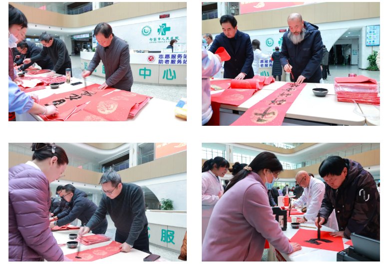 十年暖心「年俗」｜笔墨送福，红联添暖——句容市人民医院新春送春联活动年味满满