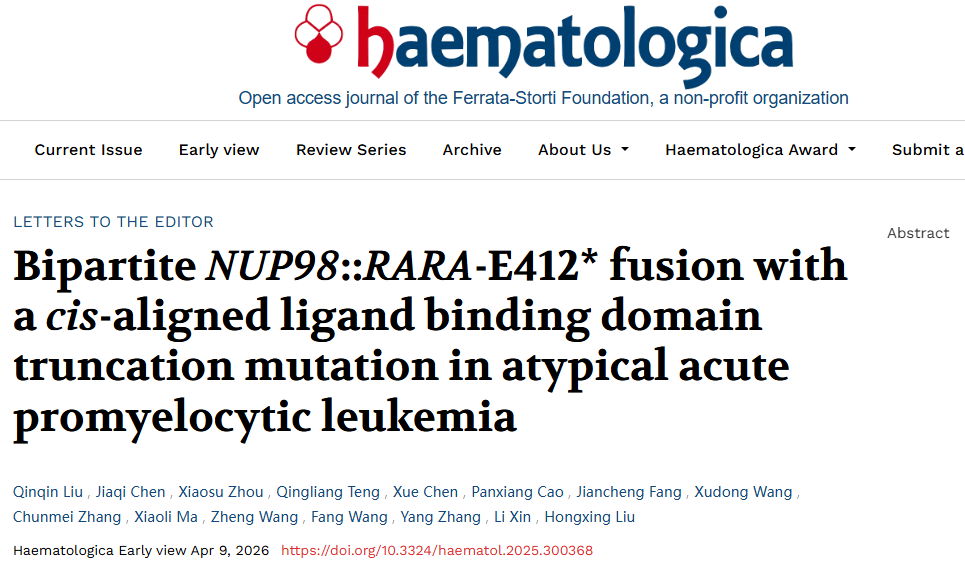 持续引领 aAPL 研究：陆道培分子医学团队携手多中心，同日发表两篇一区通讯论文，再揭发病和原发耐药新机制