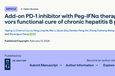 【期刊导读】聚乙二醇干扰素α联合 PD-1 抑制剂有望提升部分首次应答不佳慢乙肝患者的 HBsAg 清除率
