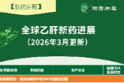 【新药进展】全球乙肝新药进展（更新至 2026 年 3 月，独家整理）