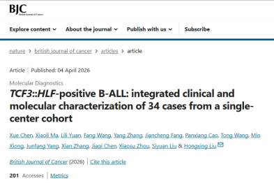 陆道培分子医学团队于权威期刊再发论文，揭示极高危 TCF3::HLF 白血病基因图谱与生存密码！
