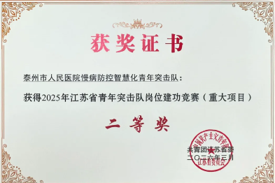 喜报 | 我院荣获江苏省「青年突击队」岗位建功竞赛（重大项目）二等奖
