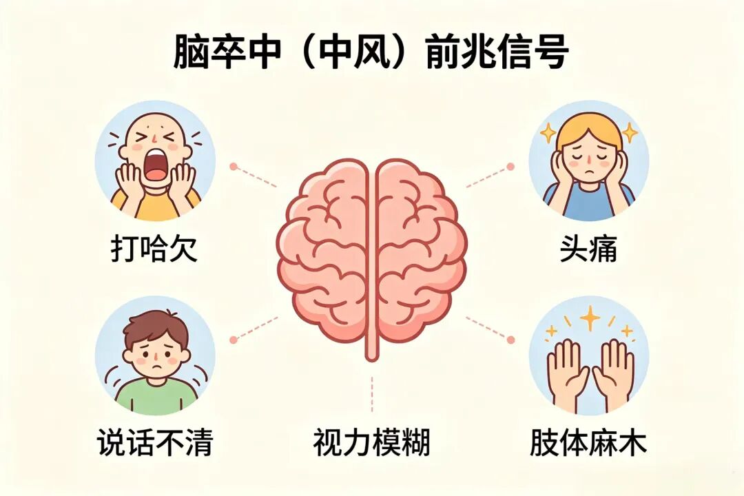 警惕!「哈欠连天」不一定是犯困,也可能是中风前兆!