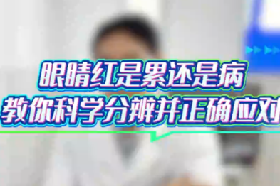 眼睛红是累还是病，教你科学分辨并正确应对