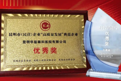 荣誉加冕｜昆明华厦眼科荣获昆企协 「高质量发展典范企业」 、总经理王若镜先生荣获 「企业高质量发展领航人物」