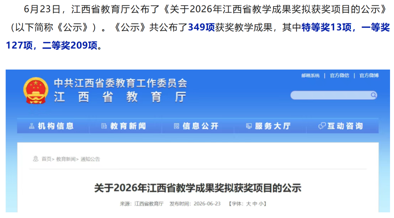 祝贺!南大二附院孙水林教授团队再获江西省教学成果奖
