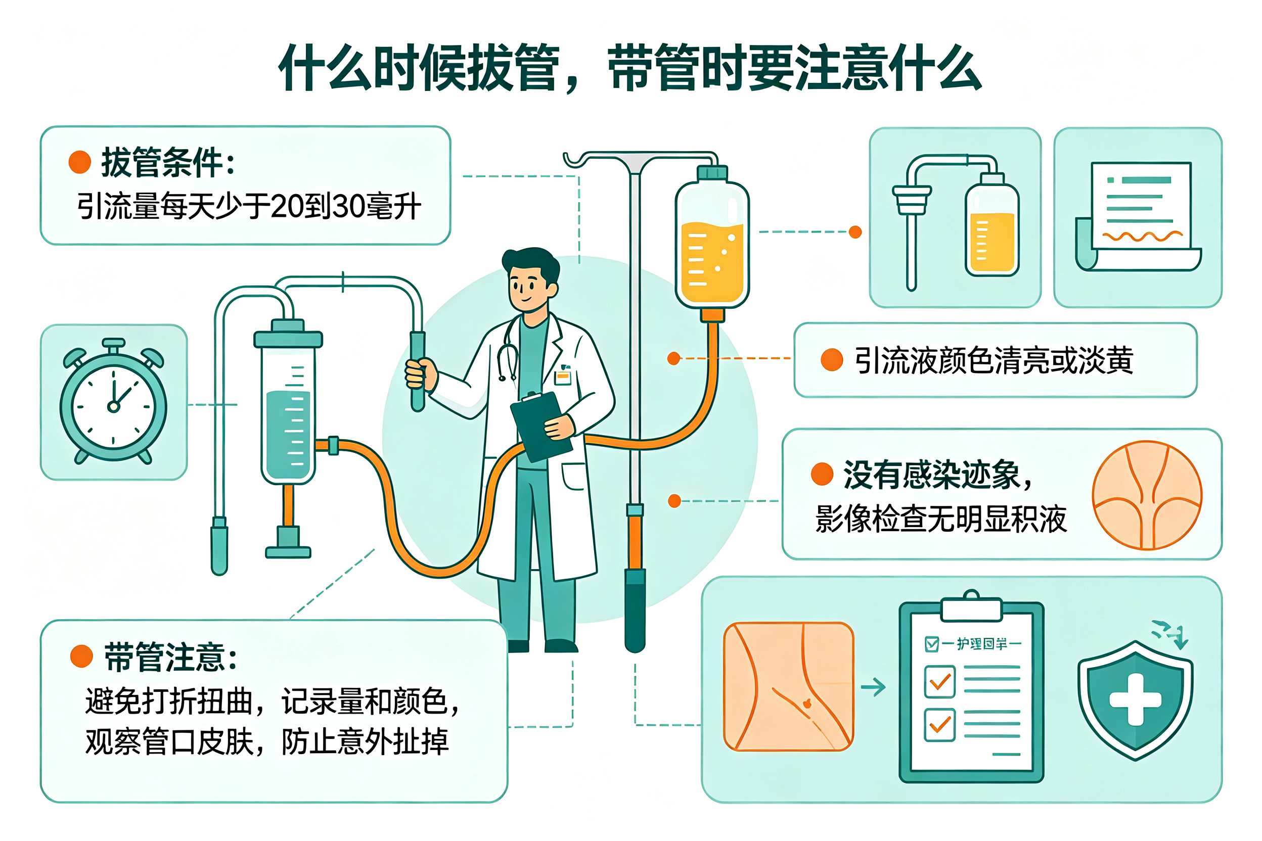 手术后身上插的引流管,到底是干啥用的