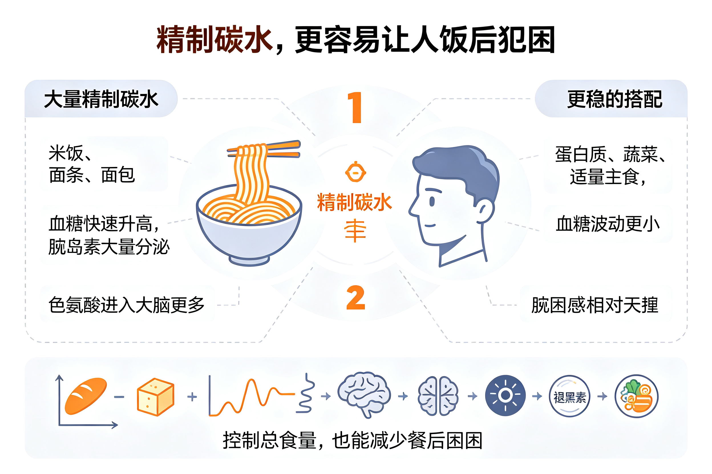 吃完饭就犯困,是"脑子缺血"吗