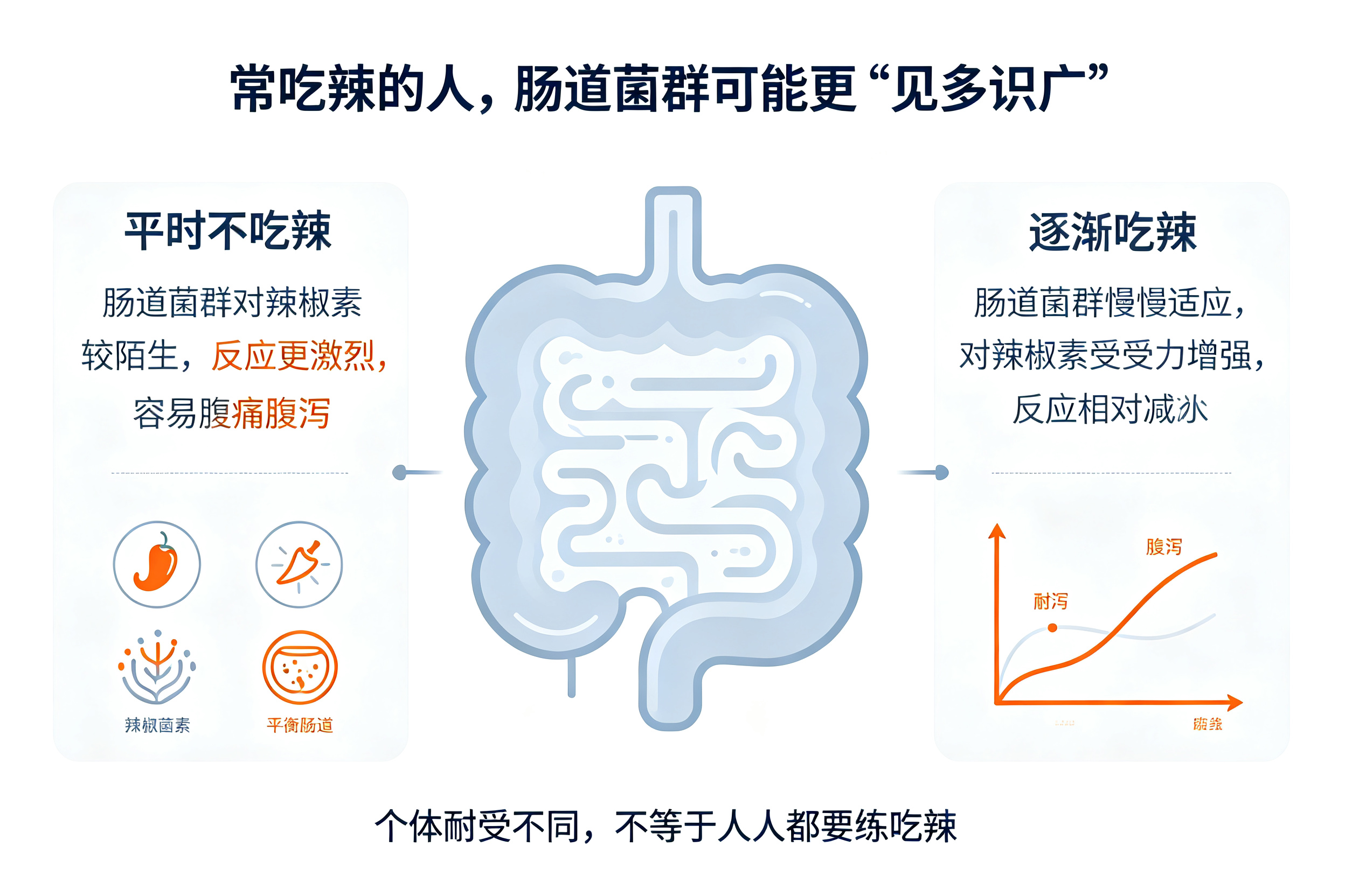 为什么有些人吃辣没事，有些人一吃就拉