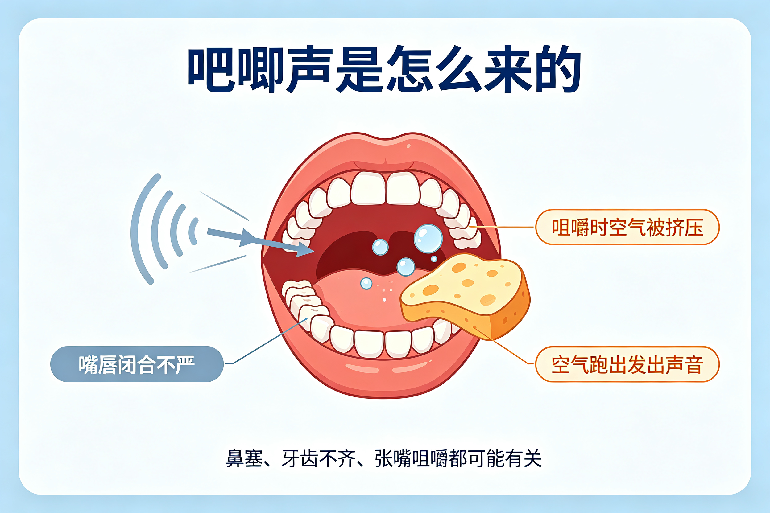 为什么有人吃饭"吧唧嘴"让人受不了