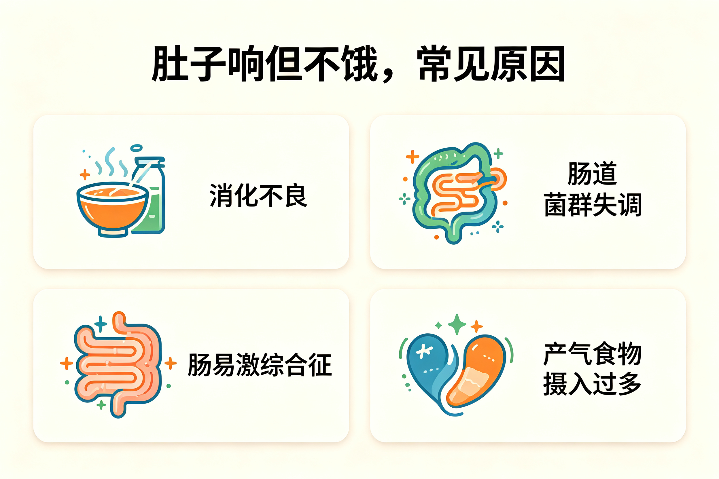 为什么有的人肚子"咕噜咕噜"响但不饿