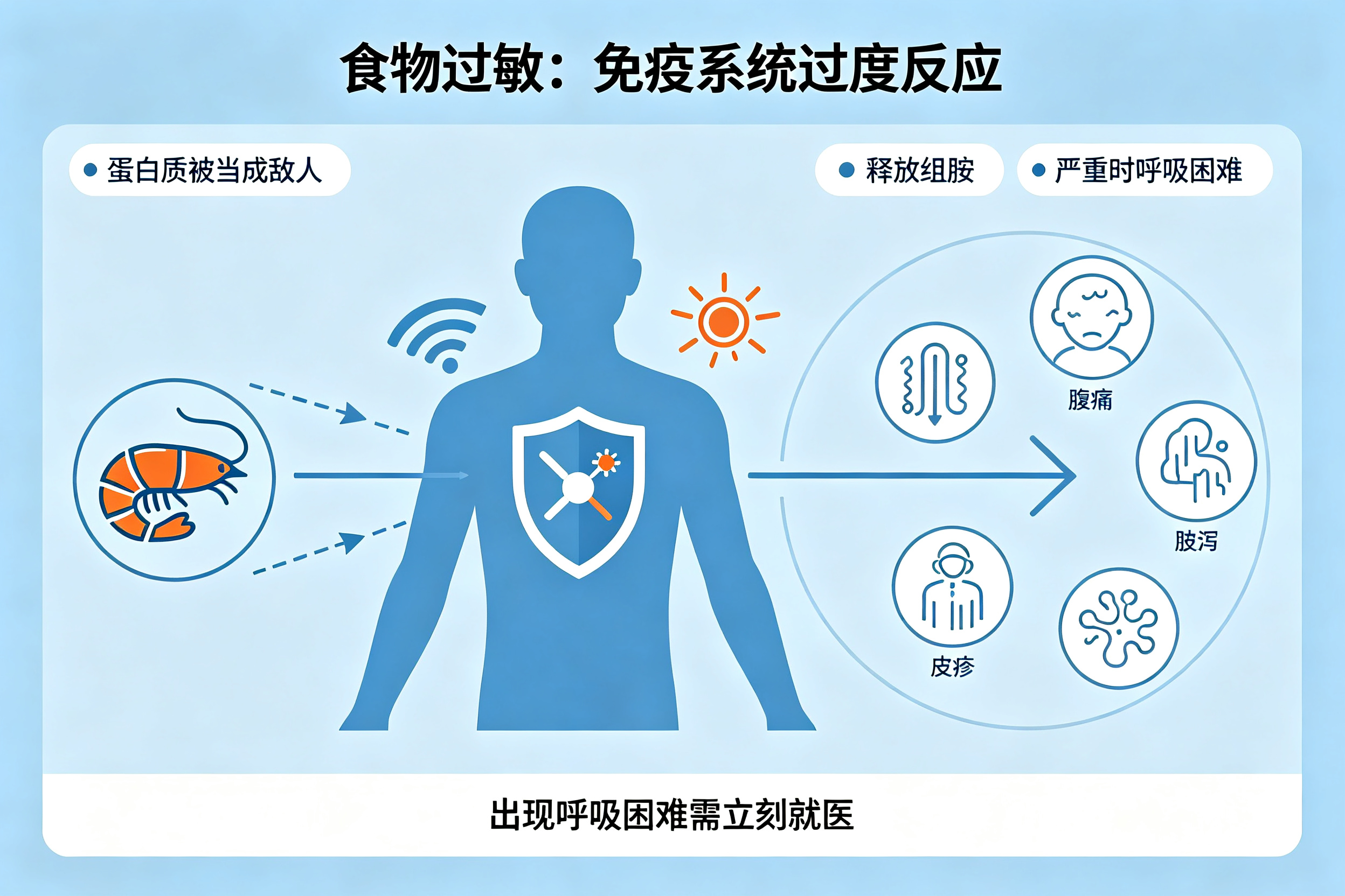 为什么有的人吃海鲜就肚子疼
