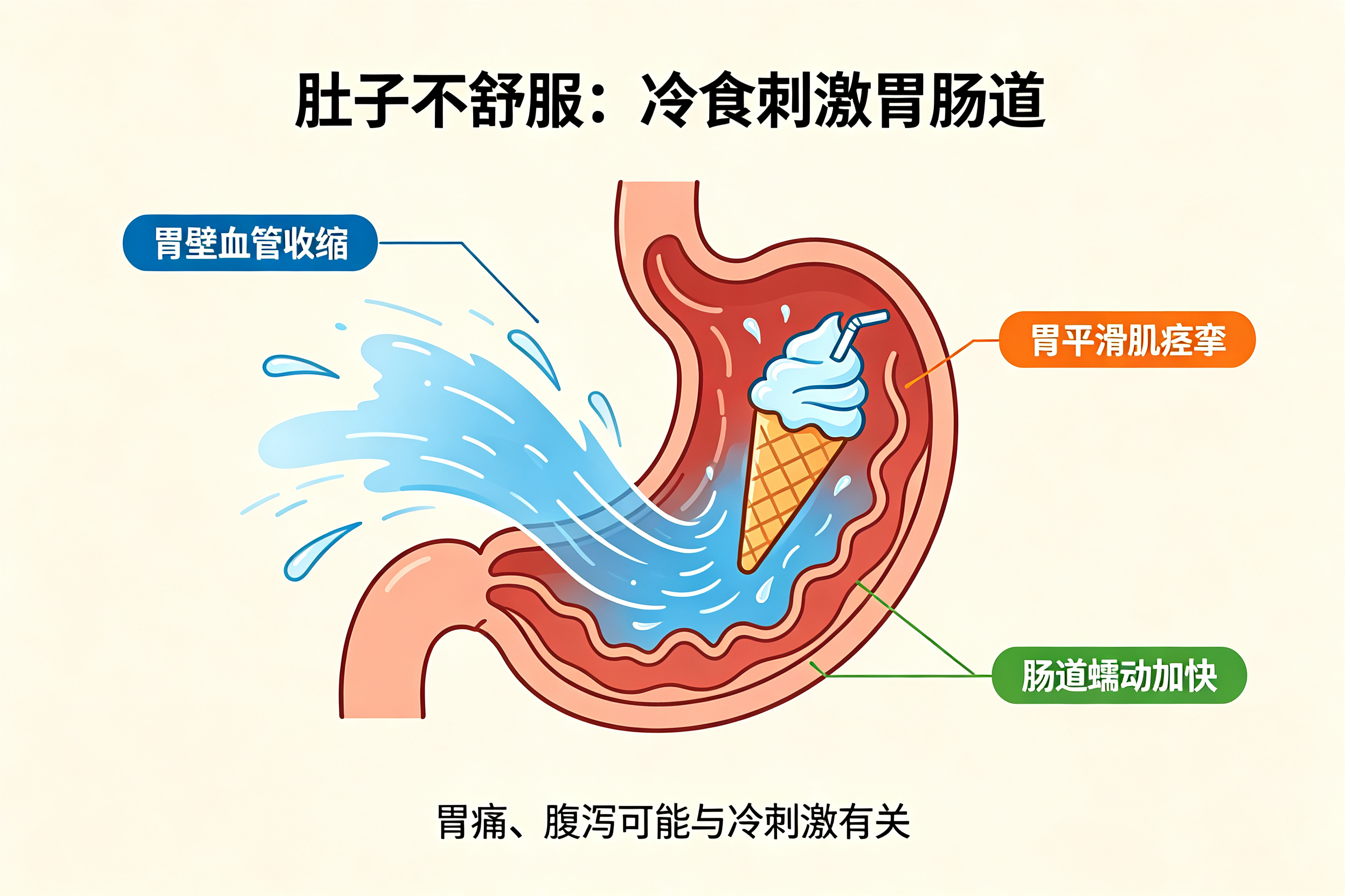 为什么有的人一吃冷的牙齿就酸,肚子也不舒服