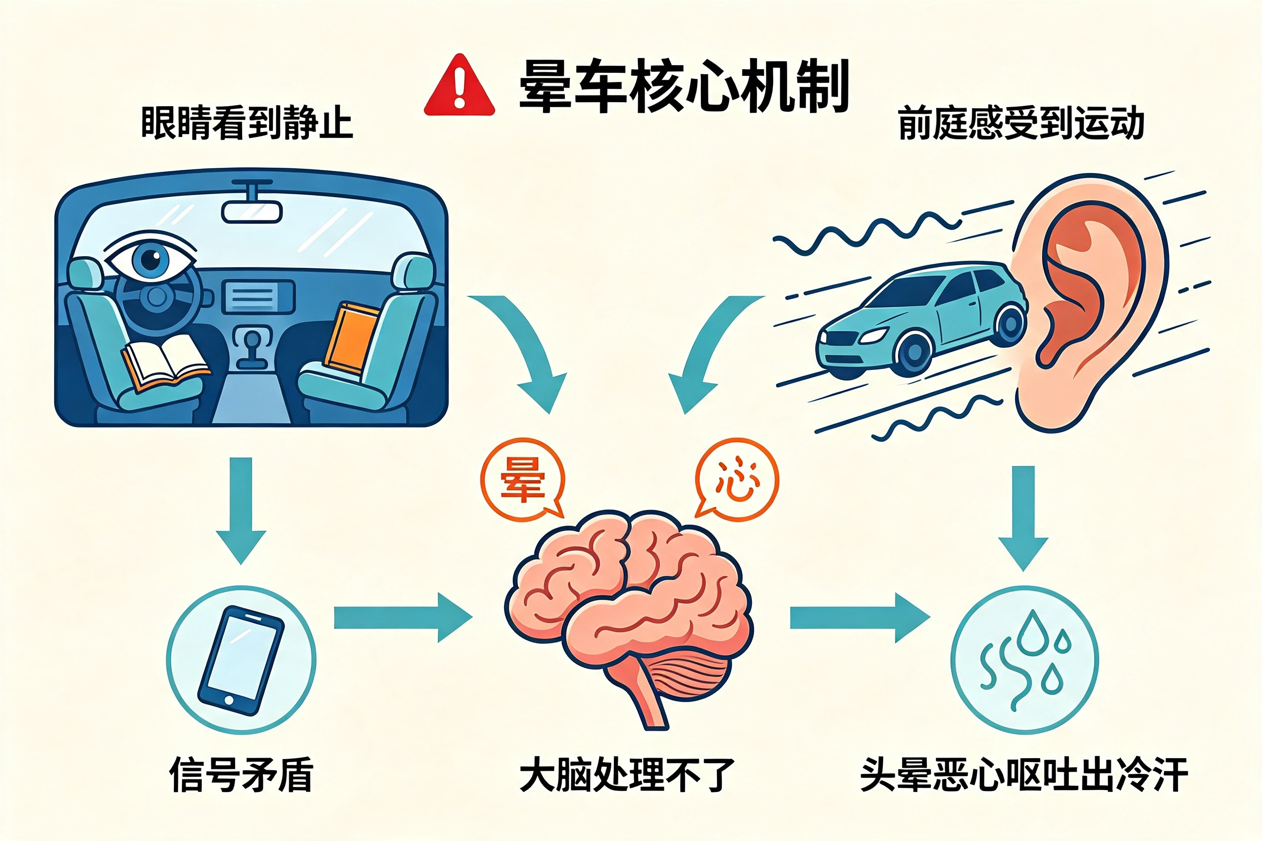 为什么有的人"坐汽车"会"晕车"