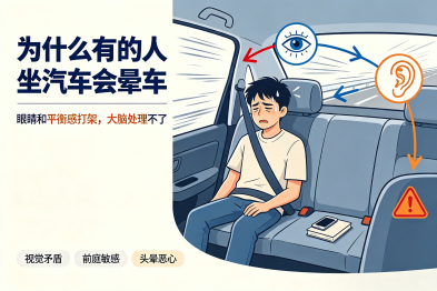 为什么有的人"坐汽车"会"晕车"