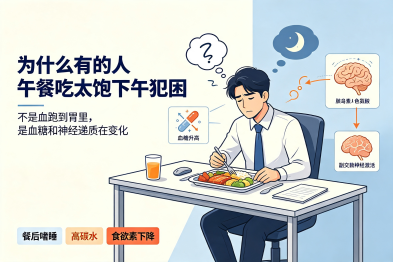为什么有的人"午餐吃太饱"下午"犯困"