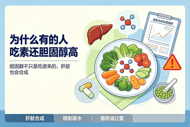 为什么有的人"吃素"还"胆固醇高"