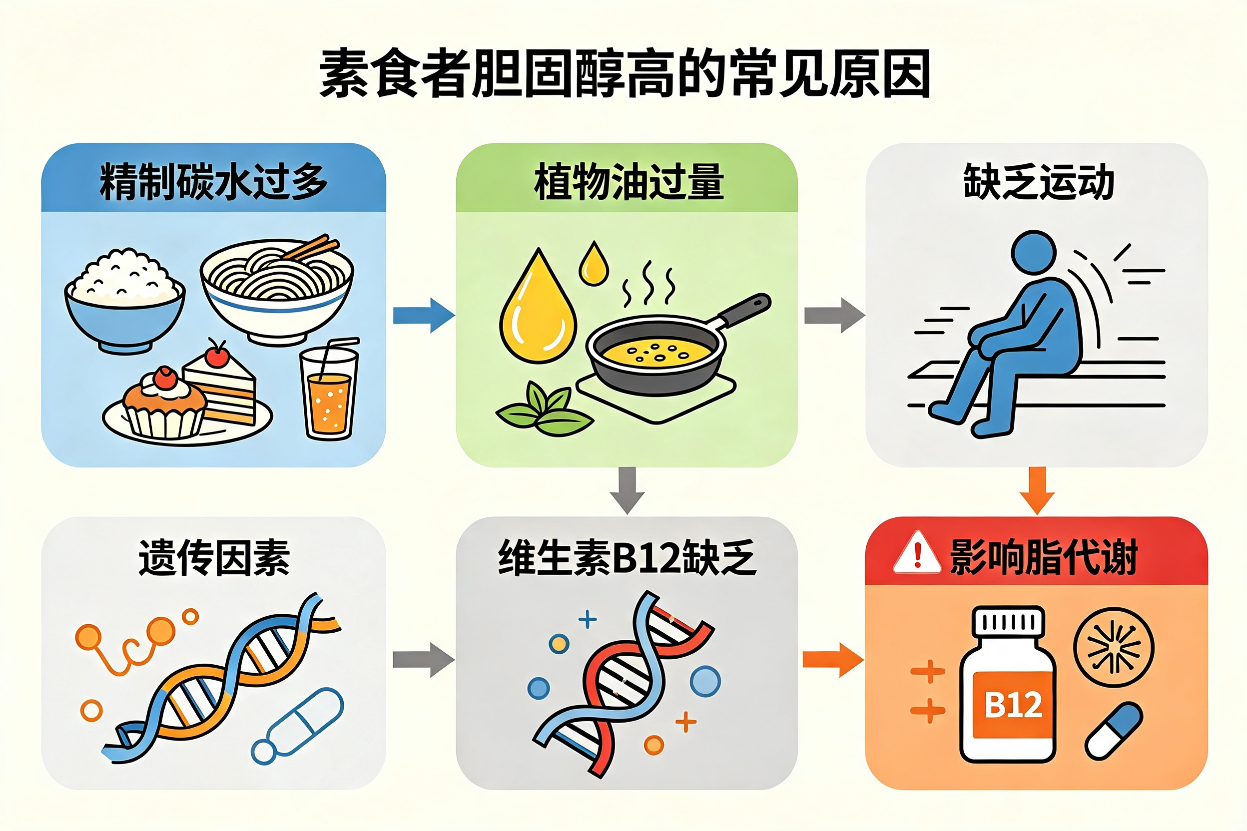 为什么有的人"吃素"还"胆固醇高"