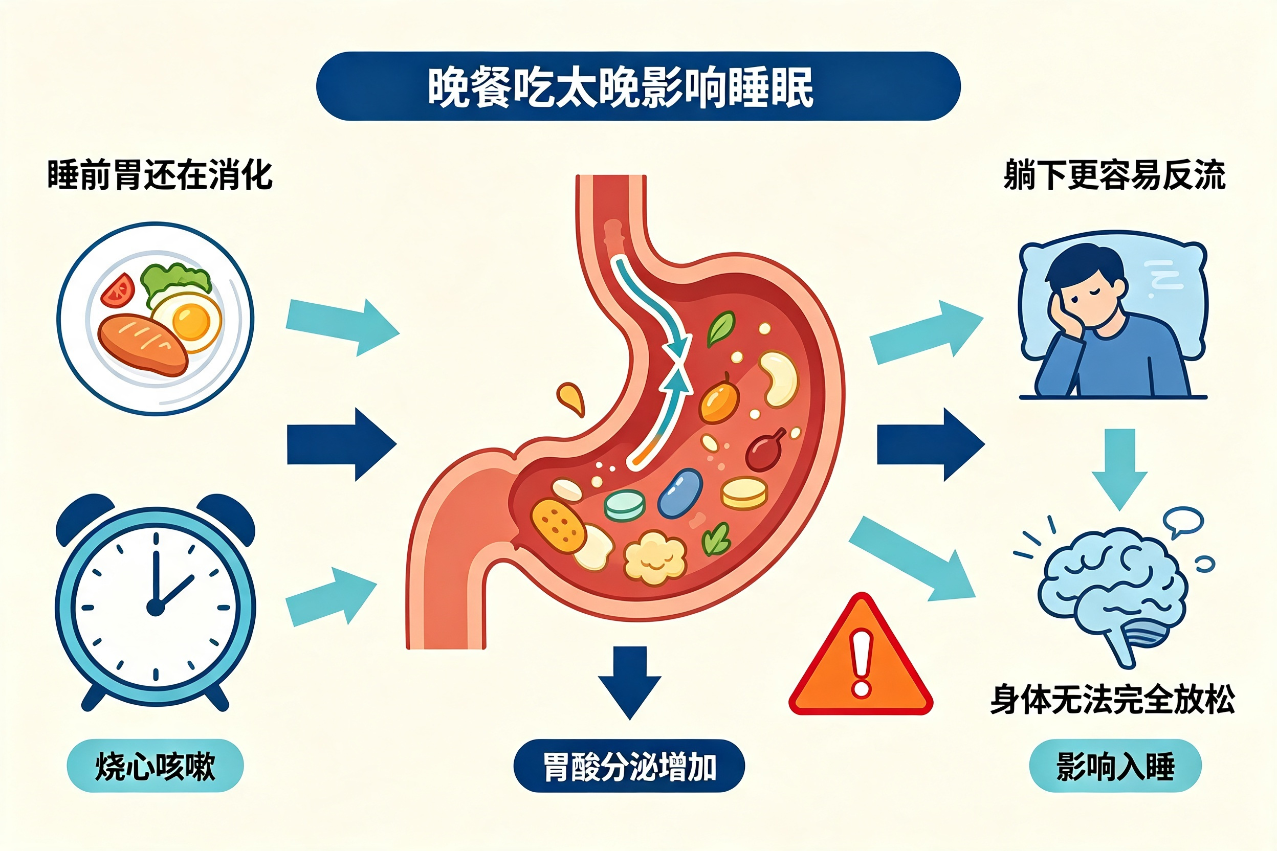 为什么有的人"晚餐吃太晚"睡不着