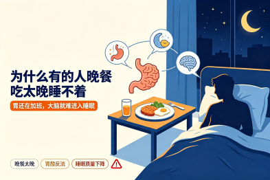 为什么有的人"晚餐吃太晚"睡不着