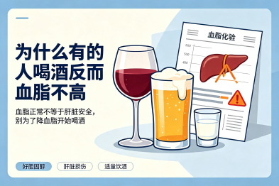为什么有的人"喝酒"反而"血脂不高"