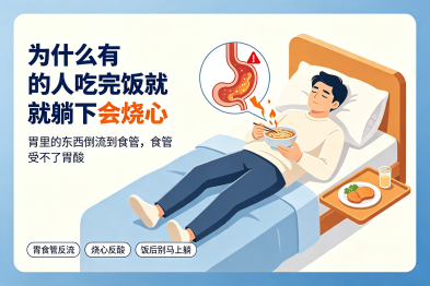 为什么有的人"吃完饭就躺下"会"烧心"