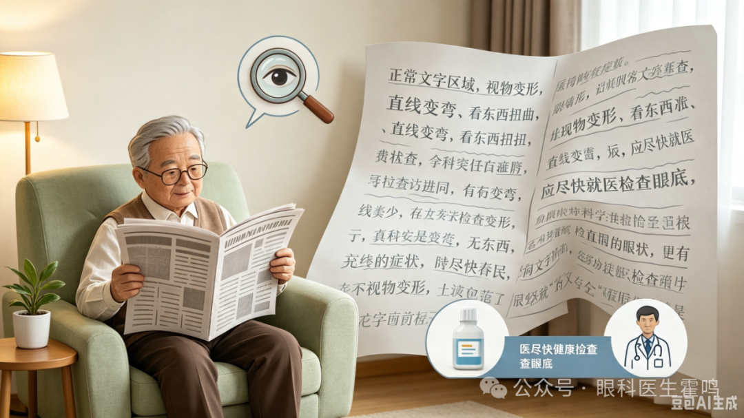 眼科医生霍鸣健康科普:看东西突然扭曲?霍鸣院长带大家了解「视物变形」背后的真相
