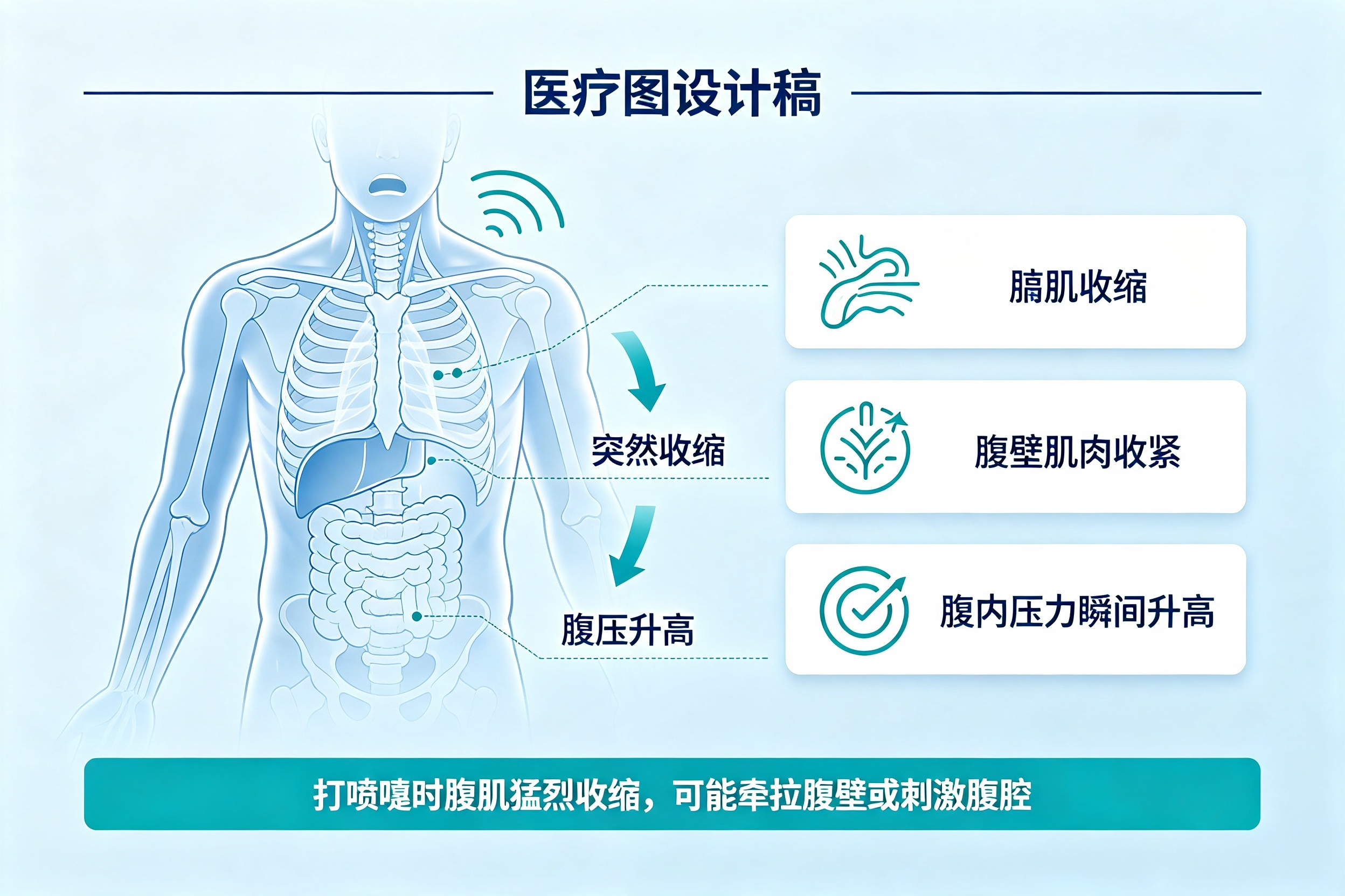 为什么有的人"打喷嚏"会"肚子疼"