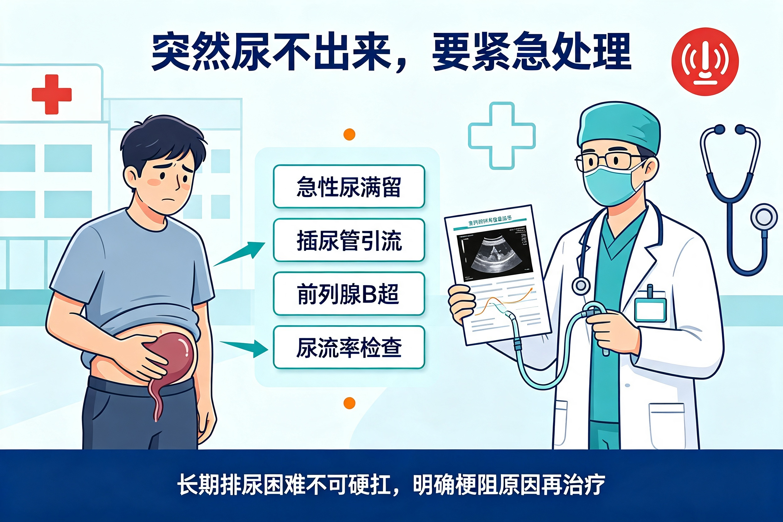 为什么有的人"尿不出来"但"有尿意"