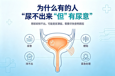 为什么有的人"尿不出来"但"有尿意"