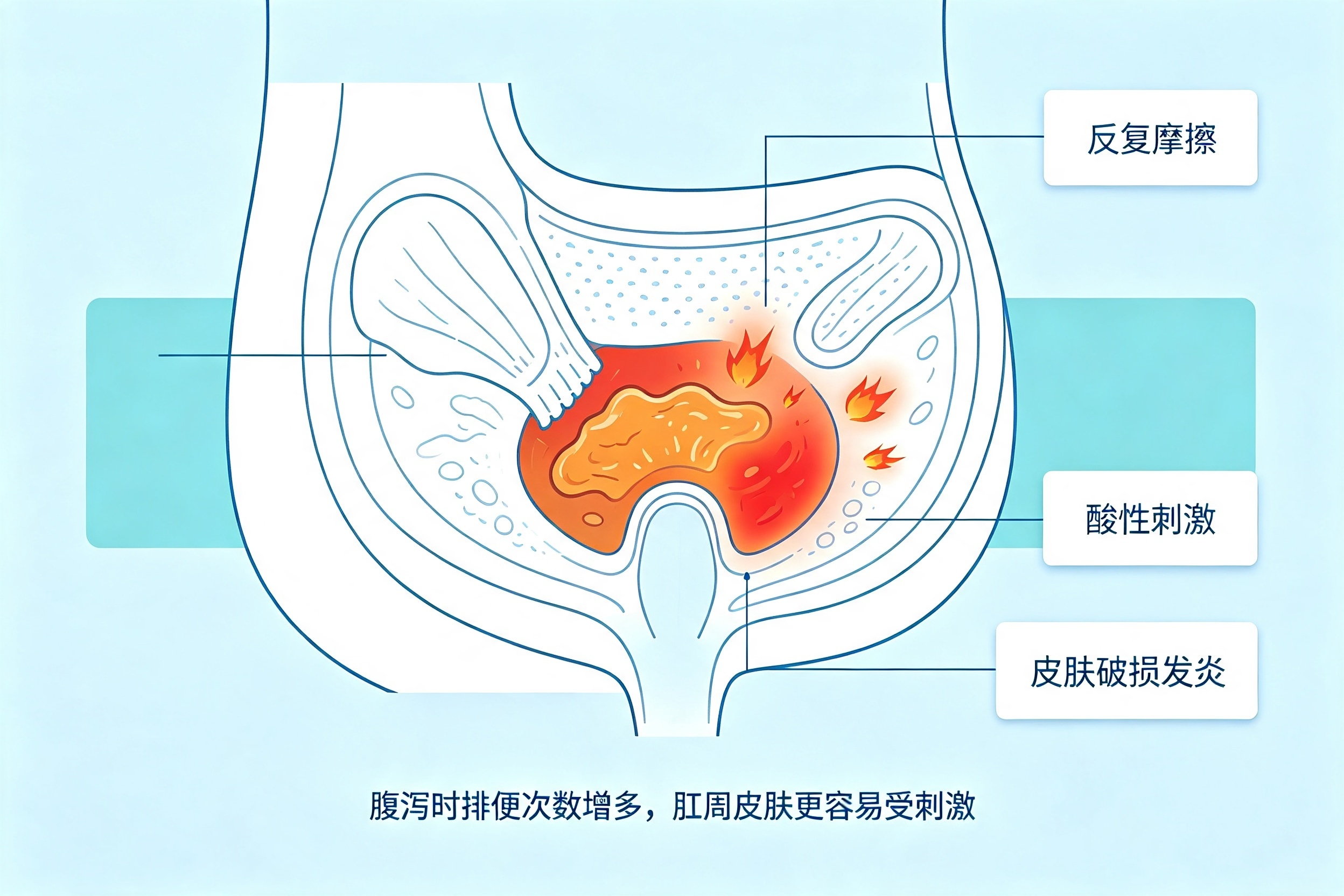 为什么有的人"腹泻"时会"肛门疼"