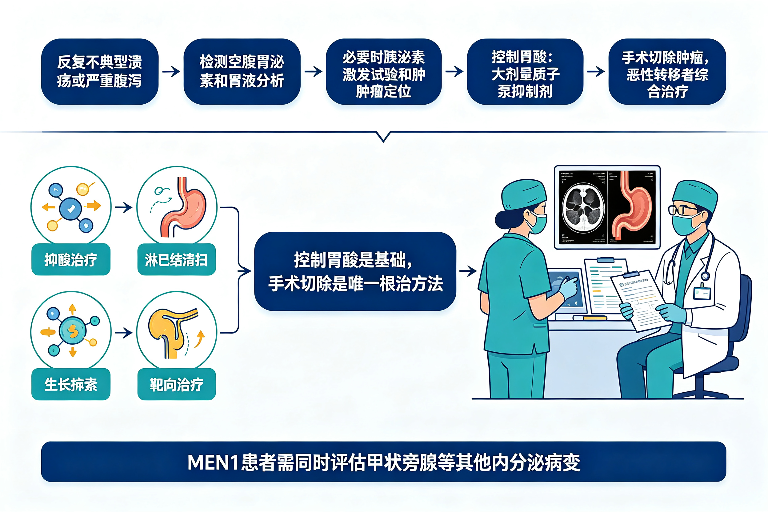 反复胃溃疡、腹泻，可能是这个瘤在作怪——胃泌素瘤