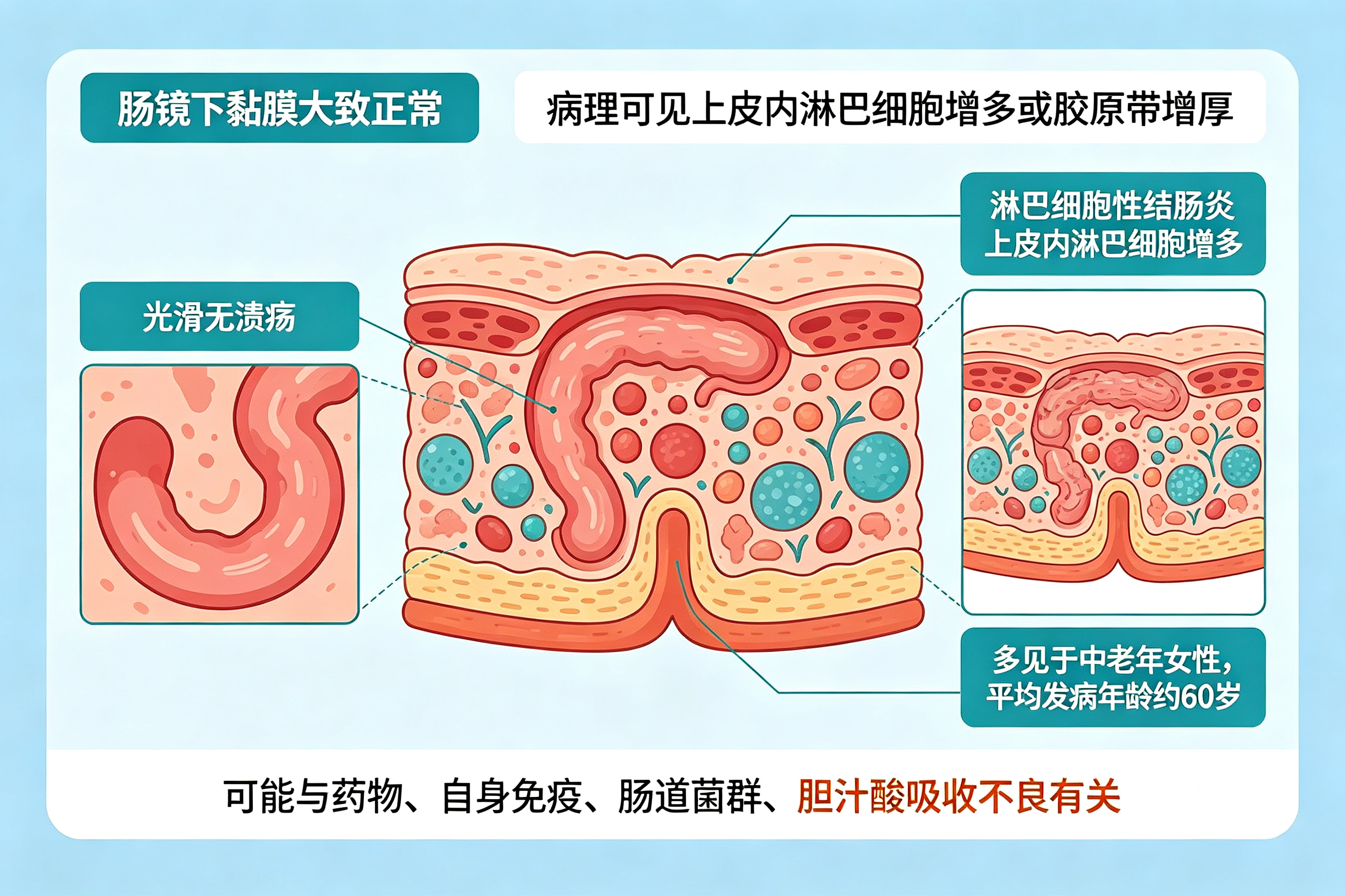慢性腹泻,肠镜看起来正常?警惕显微镜下结肠炎