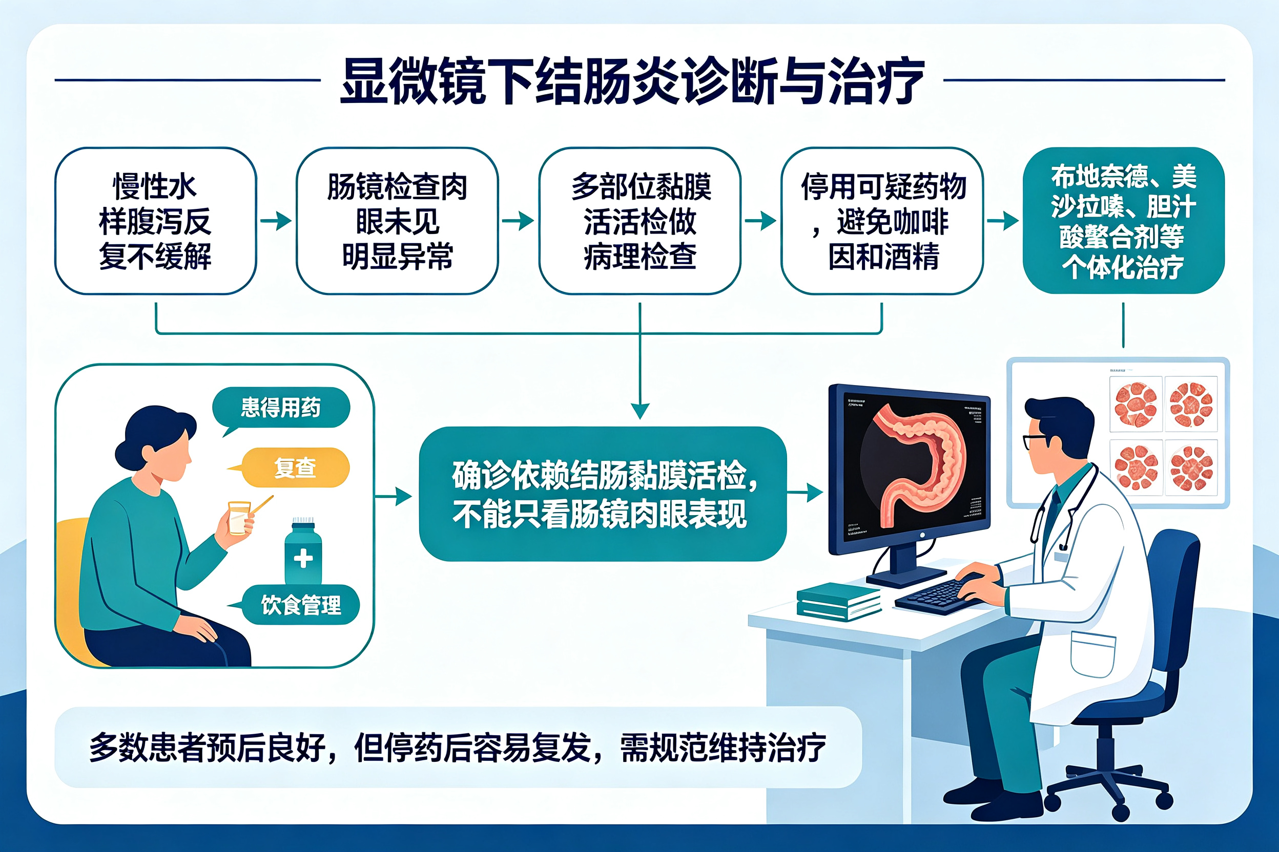 慢性腹泻,肠镜看起来正常?警惕显微镜下结肠炎