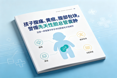 孩子腹痛、黄疸、腹部包块，警惕先天性胆总管囊肿