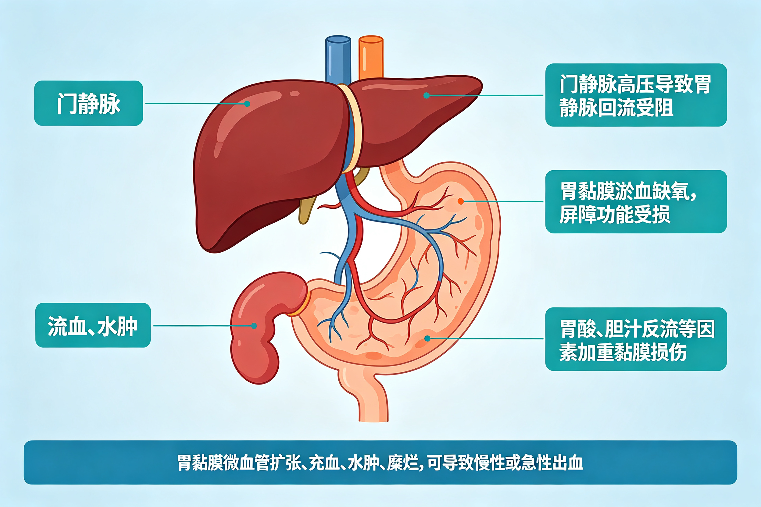 肝硬化患者胃出血，不只是静脉曲张——认识门脉高压性胃病