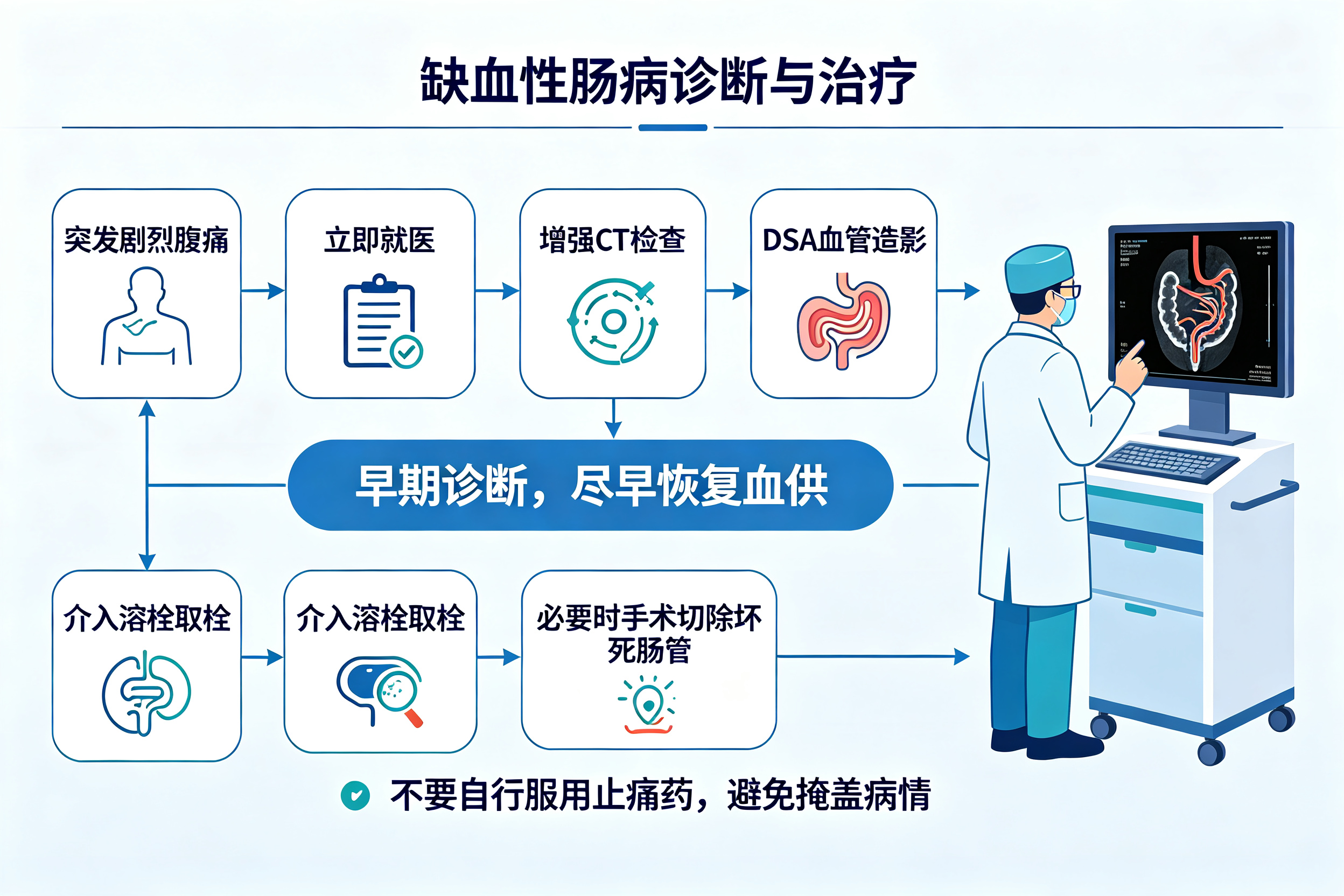 肚子突然剧痛,警惕肠道"中风"——缺血性肠病